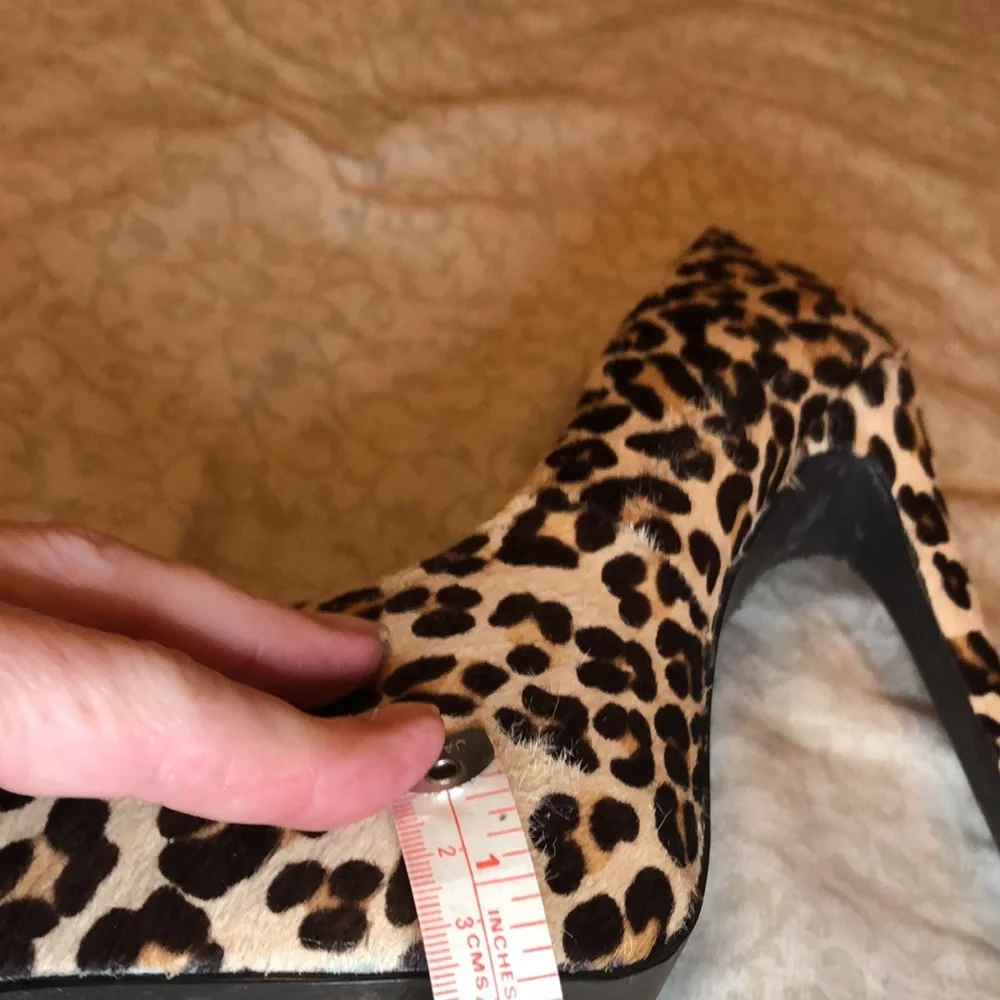 Faux leopard stack heels - Picture 6 of 6
